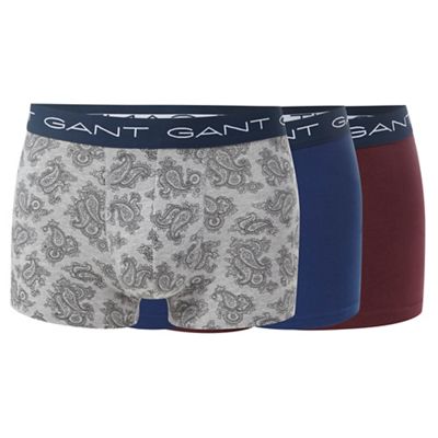 Gant Three pack of cotton stretch trunks